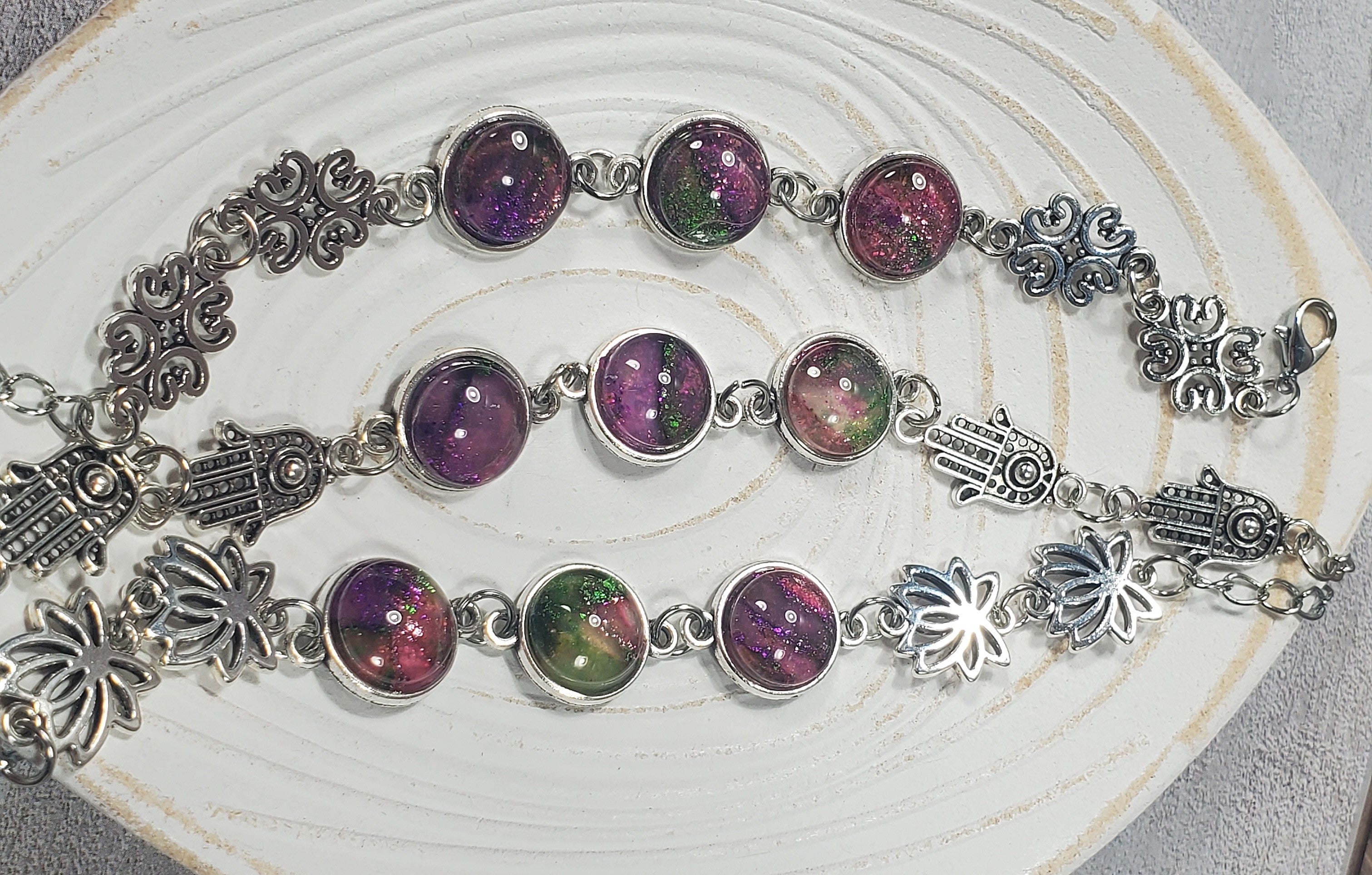 Silver-toned Accent Bracelets