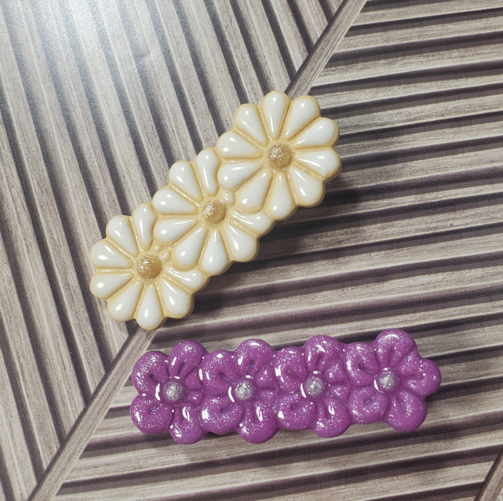 Floral hair clip sets